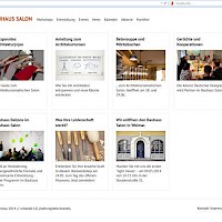 Screenshot bauhaus-salon.de, Workshopübresicht